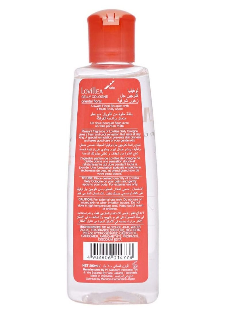 LOVillEA - Oriental Floral Body and Hand Cologne Gel Pack of 3 x 200ml - Image 1