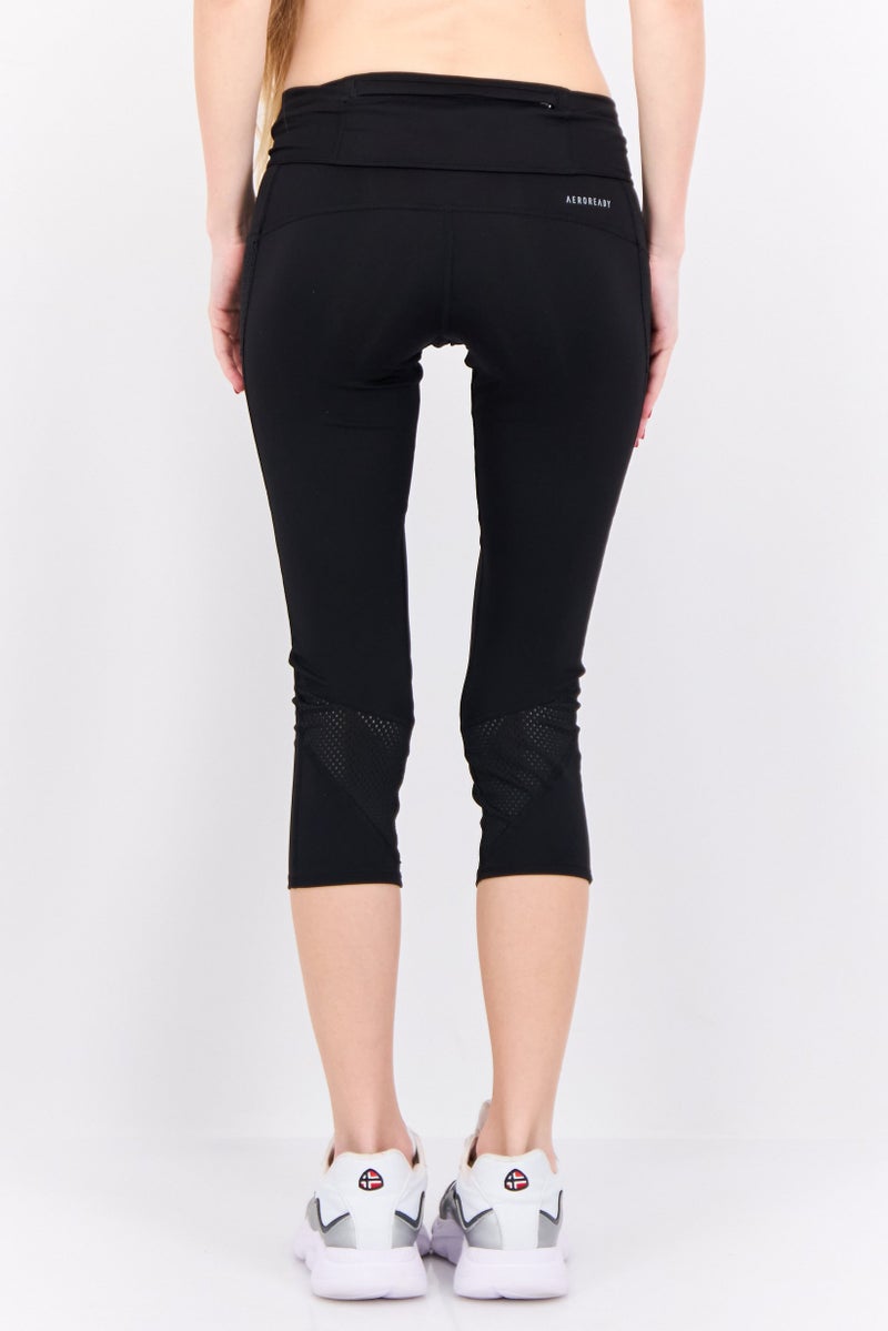 Adidas Women Sportswear Fit Brand Logo Outdoor Tights, Black - Image 3