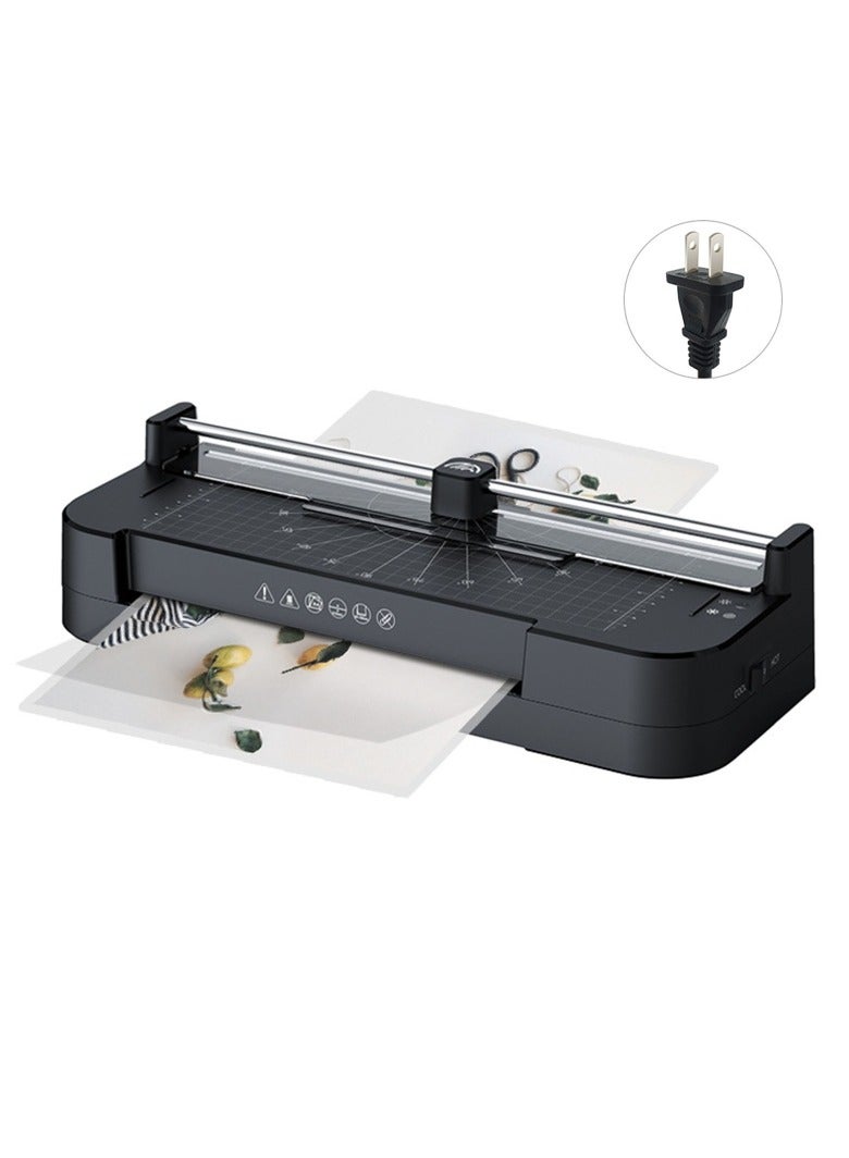 A4 Plastic Sealing Machine Ruler Paper, Laminator, Quick Warm-Up, Fast Laminating, 4 in-1 Laminator Machine, Laminating of A4/A5/A6 for Home Office School Use - Image 2