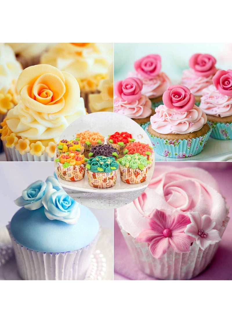 12 Pcs/Set 2 Flower Frosting Nozzles Russian Piping Tips for Cookie Cupcake Cake Decorating ﻿  - Image 4