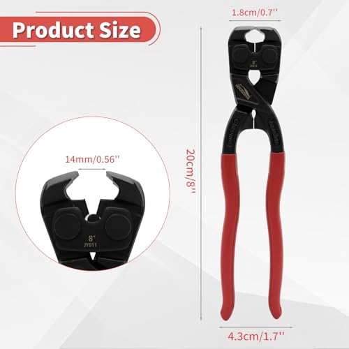 HOUSERAN 8 Inch End Cutting Pliers Heavy Duty Nail Puller Pliers CRV End Nippers Carpenter Pincers End Snips for Cutting Wires or Pulling Nails Flush Cut End Nipper Tool - Image 3