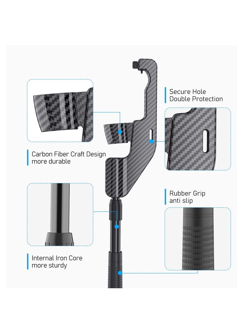 KASTWAVE VR Golf Club Extension for Oculus Quest 2 VR Golf Club Adapter Grip Accessory with 2 Controller Caps Bonus Carbon Fiber Golf Club Attached to Enhance Immersive VR Gaming Experience  - Image 3