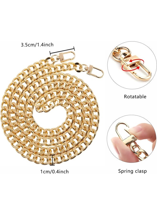 itechpanda 3PCS سلاسل استبدال المحفظة مع المشبك، DIY الثقيلة مكتنزة الألومنيوم سلسلة معدنية تقليد اللؤلؤ حبة محفظة حزام حقيبة يد سلسلة الملحقات لتزيين حقيبة - Image 2