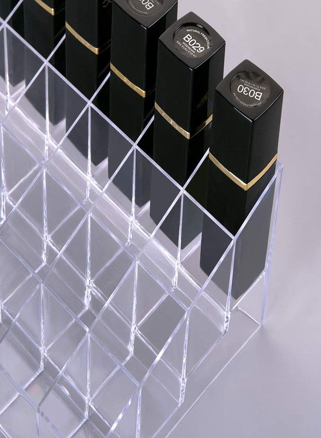 Benbilry Lipstick Holder, 24 Slots Clear Acrylic Lipstick Organizer Display Transparent Makeup Organizer(24 slots) - Image 4