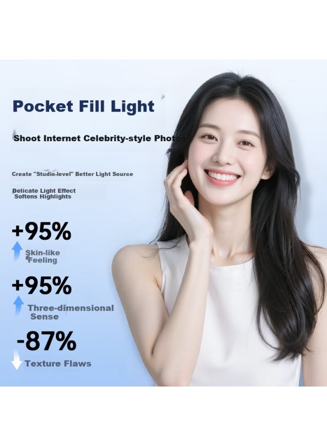 Youfes Yangfeisi Fill Light, Portable Handheld Selfie Beauty Light For Mobile Phone Shooting Camera Photography, Outdoor Photography, Tofu Light, Pocket Light - Image 3