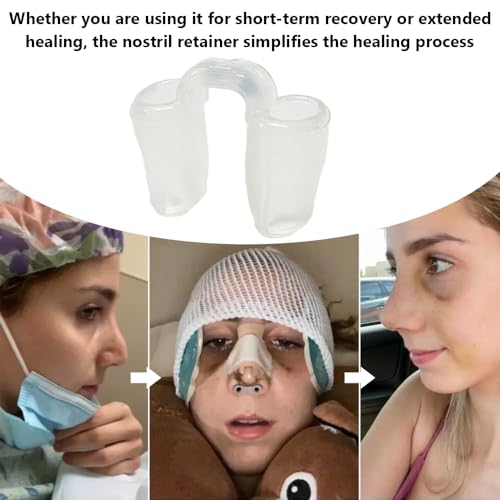 MUROCEA مثبت فتحتي الأنف - دعم داخلي للأنف لحماية كسر الدعامة، تجميل الأنف، جراحة الأنف والأذن والحنجرة، التثبيت العظمي (NO.5، OD:11mm) - Image 5
