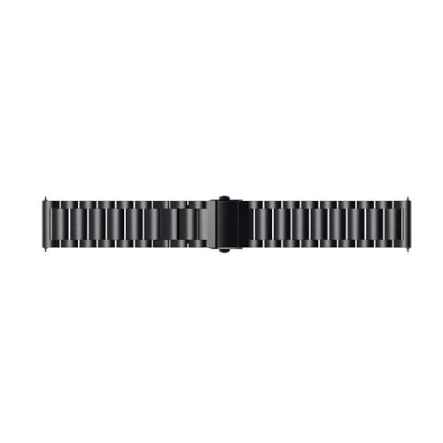 pTron 22mm Metal Chain Replacement Band Strap with Metal Buckle Compatible with Fire-Boltt, Boat, Noise, Amazfit, Stainless Steel Material, Quick-Release Pins, Adjustable Length (Black) - Image 3
