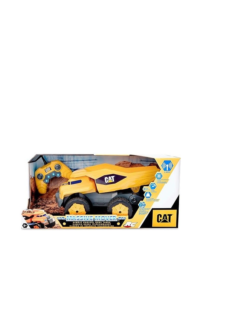 Cat Massive Mover Remote Control Dump Truck Realistic Construction Toy, Yellow, 82440 - pzsku/Z0EA79532C2EBBB509A9CZ/45/_/1712223276/0aba793b-3f17-42ca-91a5-01216468f198