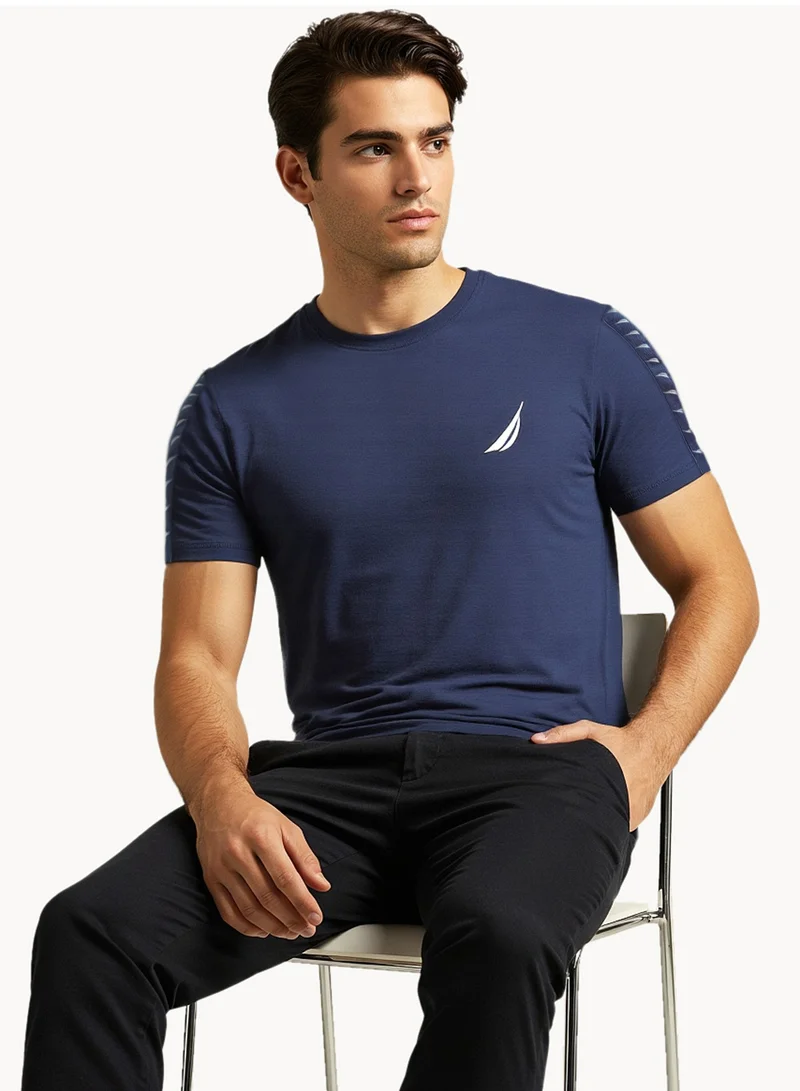 NAUTICA Regular Fit Premium Cotton Crew Neck T-shirt