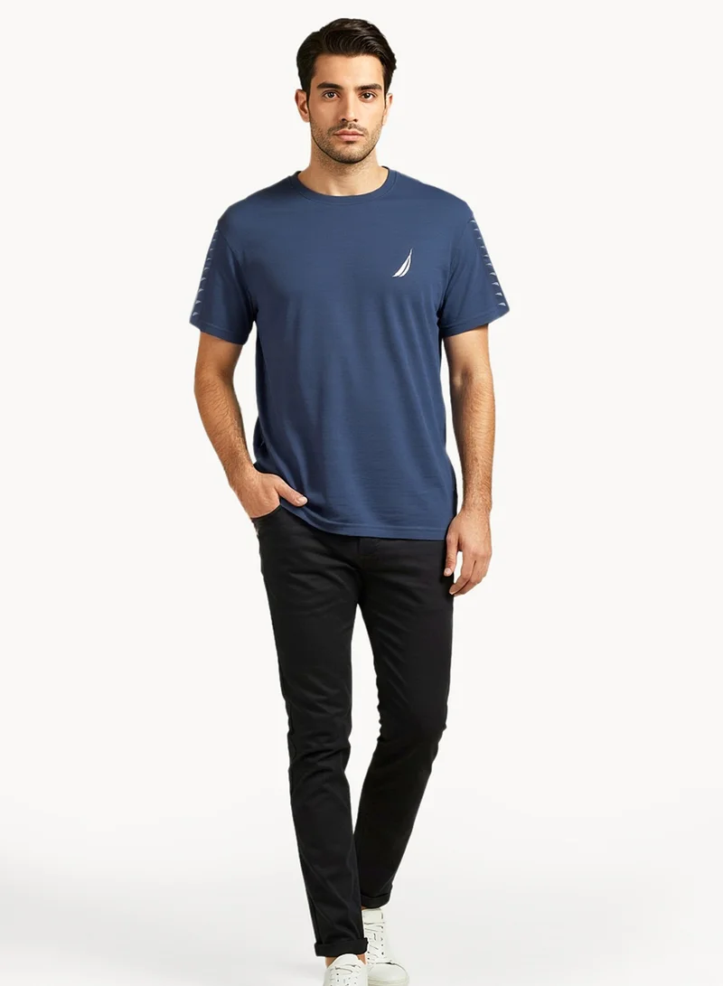 NAUTICA Regular Fit Premium Cotton Crew Neck T-shirt
