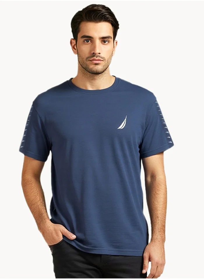 نوتيكا Regular Fit Premium Cotton Crew Neck T-shirt