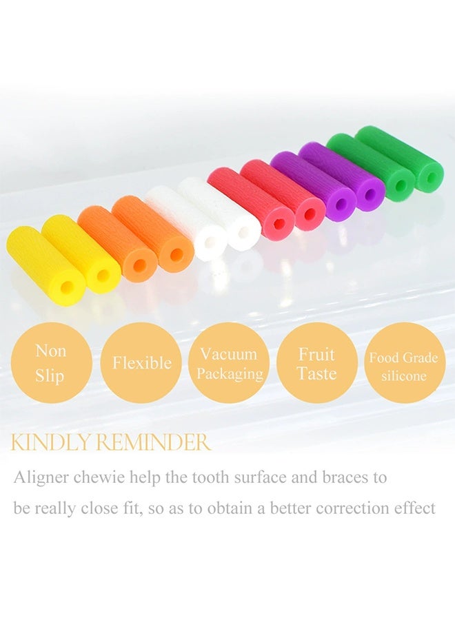 Generic 12 Pcs Orthodontic Aligner Chewies, Orthodontic Teeth Chewing Stick Chewing Device, Used for Orthodontic Tray, Five Flavors - Image 2