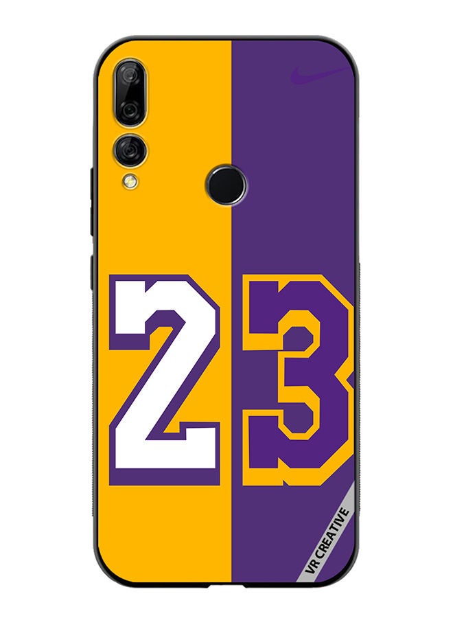 VR CREATIVE Protective Case Cover For Huawei Y9 Prime 2019 Purple Yellow Design Multicolour - Image 1