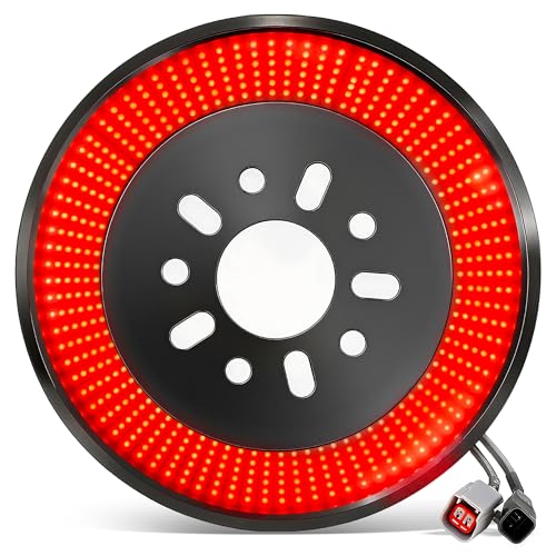 NKCELL POWER Spare Tire Brake LED Red Light for Jeep Wrangler JK/JKU/YJ/TJ 2007-2018, Plug-N-Play 405pcs Red LED Wheel Light 3rd Brake Light Rear Tail Stop Light Wrangler JK Accessories - Image 1