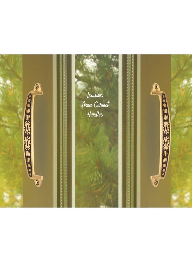 COMPASS Full Brass Cabinet Handle | Cabinets for All The Doors of House | Office | Hotels | Size: 6" CH-Rose, Antique Finish | Pack of 4 - Image 4