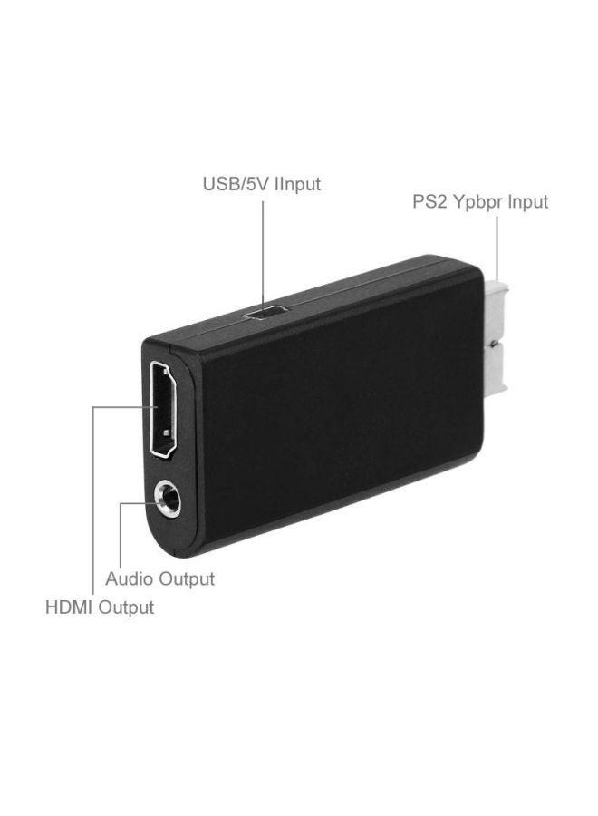 Video Audio Adapter Mini PS2 To HDMI Converter w/ 3.5mm Audio Output for HDTV HDMI Monitor Black - Image 4