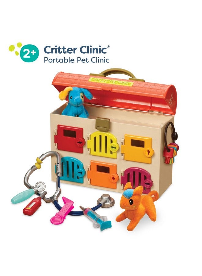 B. Toys Critter Clinic Pretend Play Toy Vet Set For Toddlers Kids Pet Care Set Vet Clinic 2 Years + - Image 3