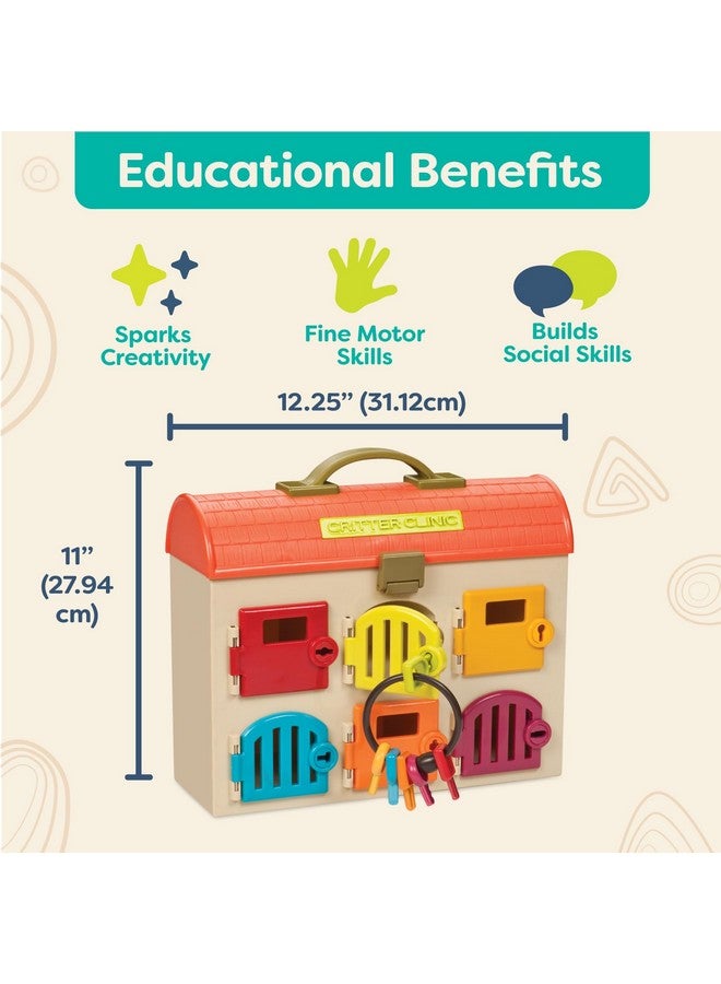 B. Toys Critter Clinic Pretend Play Toy Vet Set For Toddlers Kids Pet Care Set Vet Clinic 2 Years + - Image 4