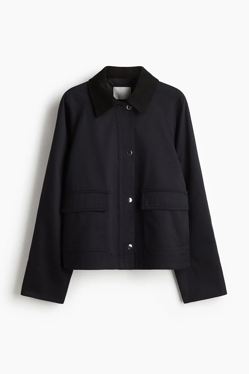 H&M Corduroy-collar jacket