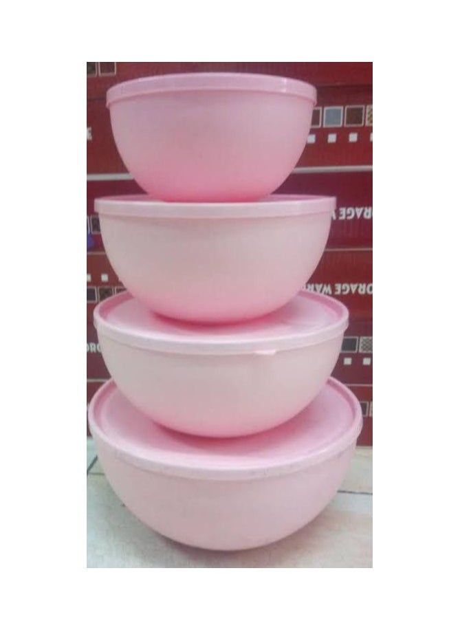 Generic - A set of 4 x 1 bowls, a set of tightly sealed kneaders, the set consists of 4 sizes, multi-colored - Image 1
