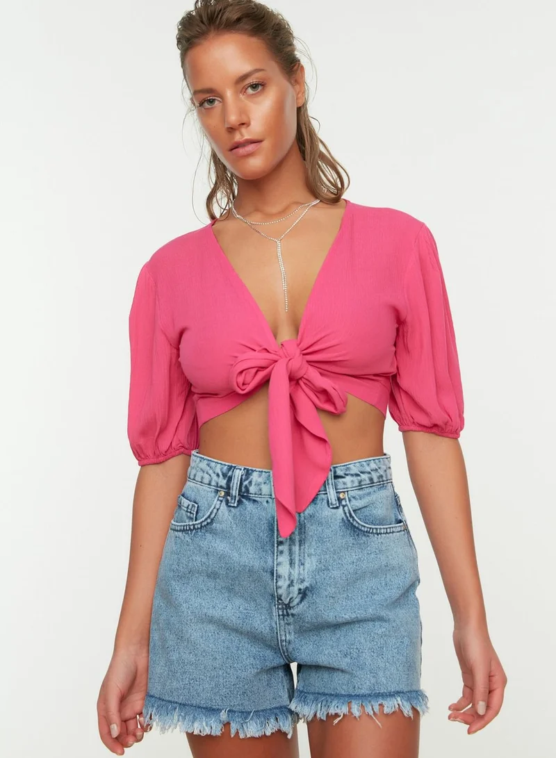 trendyol Tie-up Bikini Top