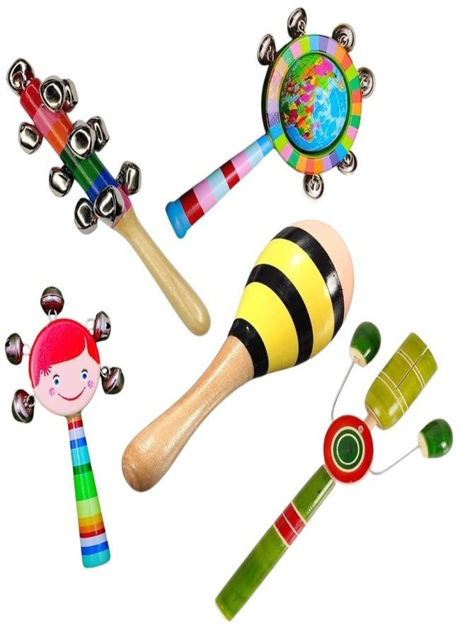SubiMouIQ Baby Rattle Gift Set – Vibrant & Engaging Toys for Newborns | Colorful Textures, Rattling Sounds & Easy Grasp Design | Enhances Sensory Development & Curiosity | Perfect Baby Gift – Made in India ( 5 Set GIFT SET) - Image 1