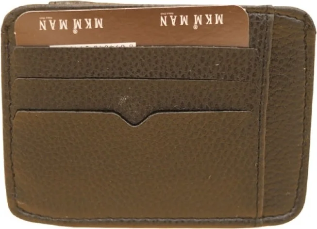 ام كي ام 099037 Thin Business Card Wallet - Pattern-02 - Black -75