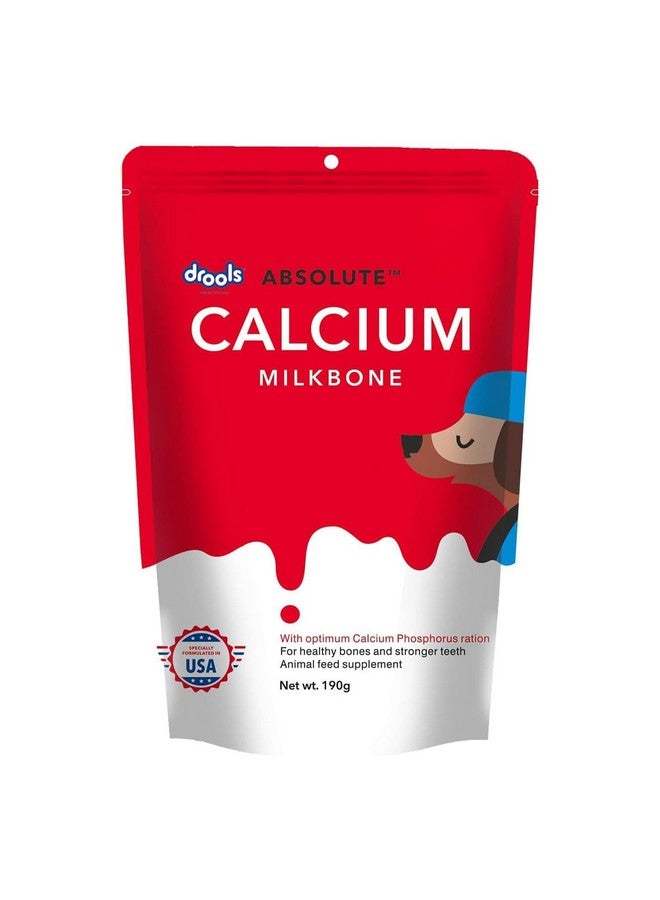 Drools Absolute Calcium Milk Bone for All Life Stages Pouch, 190G,Dogs - Image 1