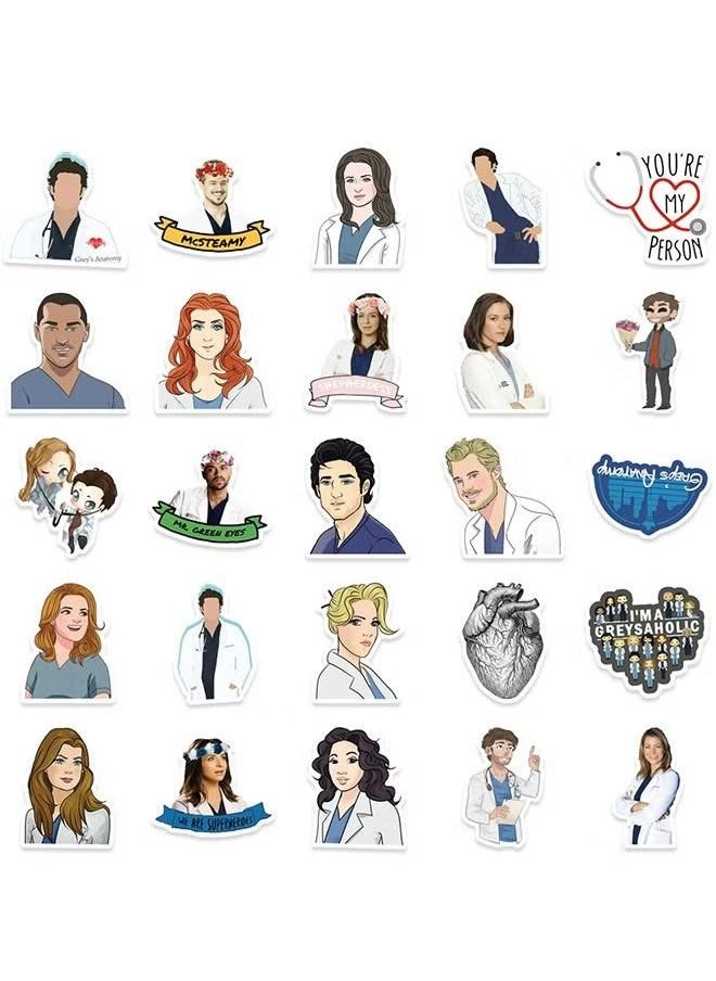 50Pcs American Drama Doctor Theme Stickers, Vinyl Waterproof Stickers for Water Bottles Laptop Phone Computer Guitar, Gifts for Teens, Girls, Fans - pzsku/Z0EA81667B8623D089FBBZ/45/_/1711358766/b44e8c37-885b-4f34-b31e-5472a8ff88b7