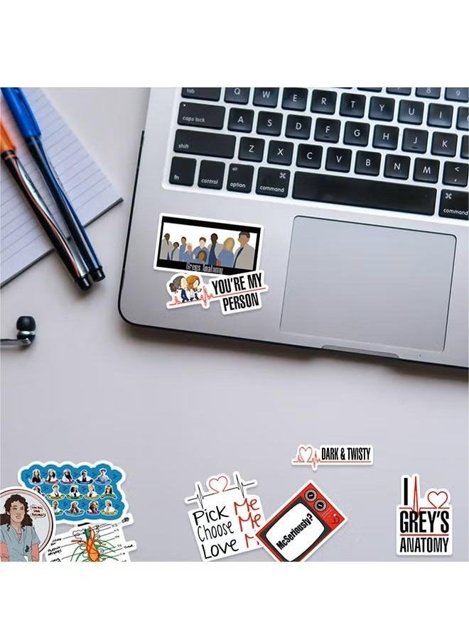 50Pcs American Drama Doctor Theme Stickers, Vinyl Waterproof Stickers for Water Bottles Laptop Phone Computer Guitar, Gifts for Teens, Girls, Fans - pzsku/Z0EA81667B8623D089FBBZ/45/_/1711358786/cabe002c-ec7f-4eac-8332-a85f177c662b