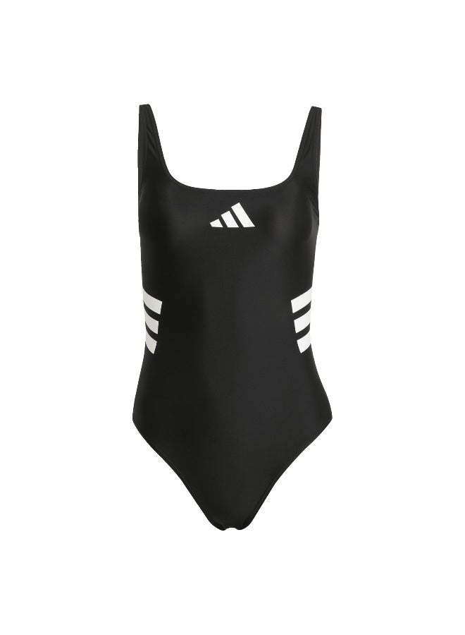 Adidas 3 Stripes U-Back Swimsuit - Image 1