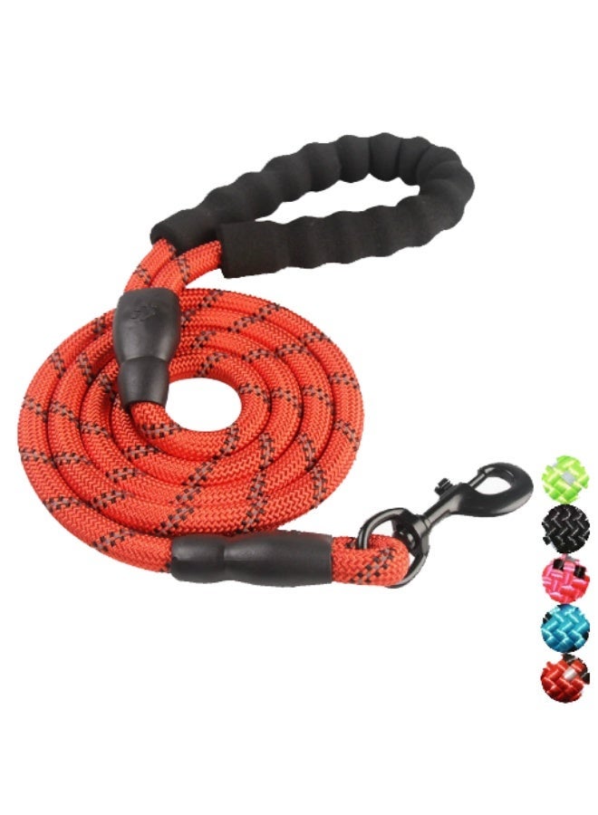 طوق كلب قوي مع مقبض مبطن مريح وخيوط عاكسة للغاية للكلاب - Image 1