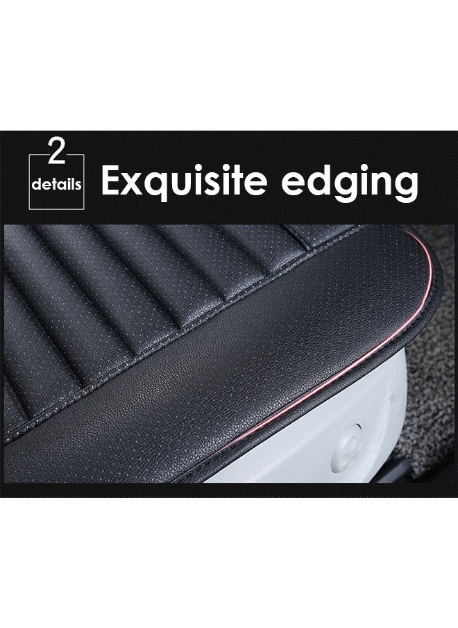 DUNISO Car Seat Cushion,Four Seasons Universal, Breathable Comfortable Non-tied Leather Seat Cushion Compatible with 95% Vehicle Fit for Cars Truck SUV or Vans（Beige）  - Image 5