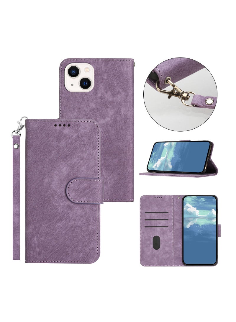 Suteni Flip Cover Leather Protective Hidden Card Slots Phone Case for iPhone - Image 2