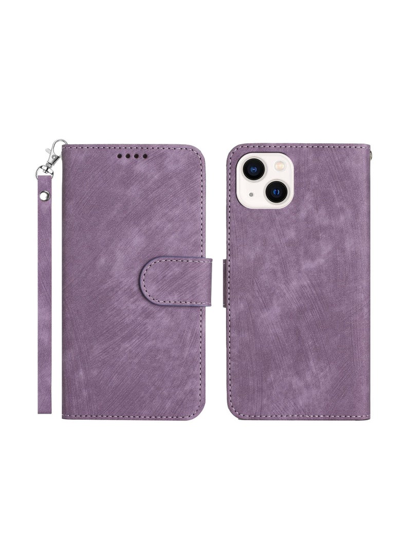 Suteni Flip Cover Leather Protective Hidden Card Slots Phone Case for iPhone - Image 1