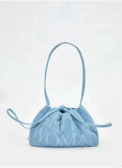 GENTLE WOMAN Gentle Woman Dumpling bag Denim drawstring shoulder bag  - Image 1