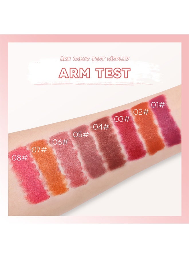 Sheloves Mist Stars Lipstick，Cute Lipstick For Girls Women, 8-Color Matte Color Mini Star Capsule Lipstick Set, Long Lasting Non Stick Cups, Star Candy Portable Colorful Velvet Lipsticks Mini Size - Image 2