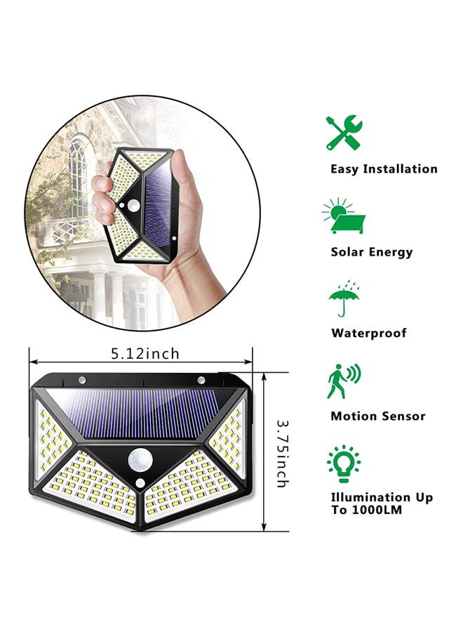 Motion Sensor LED Solar Light Black/White - Image 2
