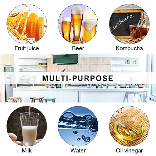 ZEBEIYU 10 Pack Swing Top Glass Bottles 8.5 oz,Flip Top Beer Brewing Bottles for Kombucha, Homemade, Kefir, Water, Beverages, Soda, Oil, Vinegar, Fermentation,Limoncello - Image 4