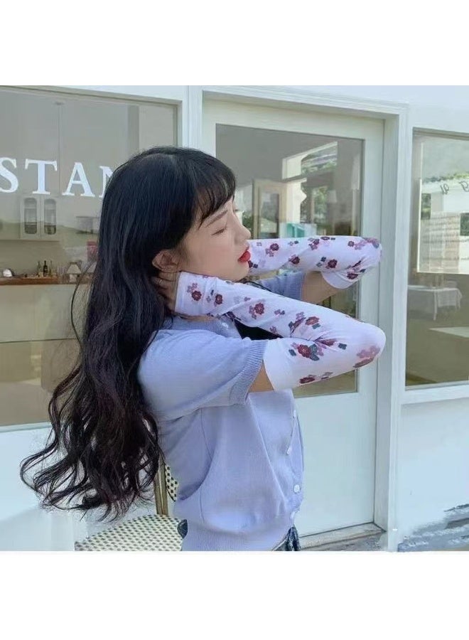 Goolsky UV Protection Arm Sleeves – Unisex Ice Silk Cooling Gloves Outdoor Summer, Men Women Driving/Cycling, Sun Shield - Image 4