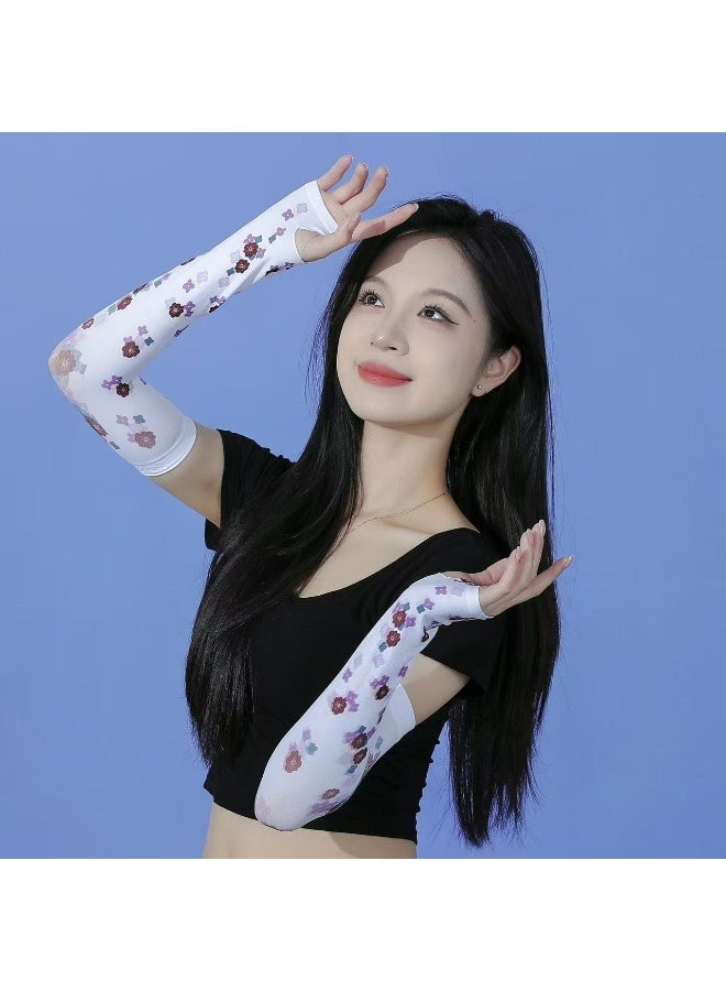 Goolsky UV Protection Arm Sleeves – Unisex Ice Silk Cooling Gloves Outdoor Summer, Men Women Driving/Cycling, Sun Shield - Image 3