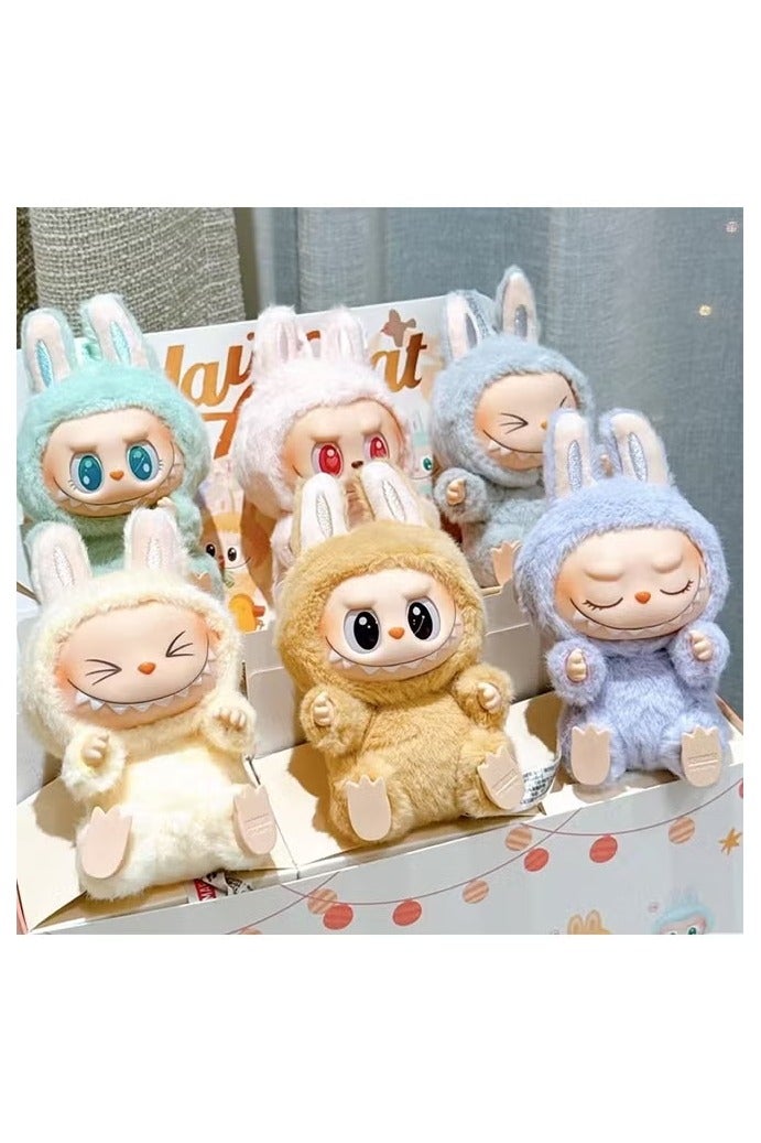 6pcs الجيل الثاني لابوبو الوحوش المثيرة ماكارون فينيل الوجه سلسلة أرقام لعبة جميلة جميلة شخصية دمية (مربع أعمى) - Image 2