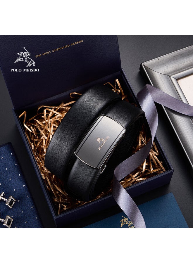 Polomeisdo Paul Meisite Men's Leather Belt With Automatic Buckle, Gift Box, Jd Self-operated, Qixi Valentine's Day Gift For Boyfriend Or Husband - Image 2