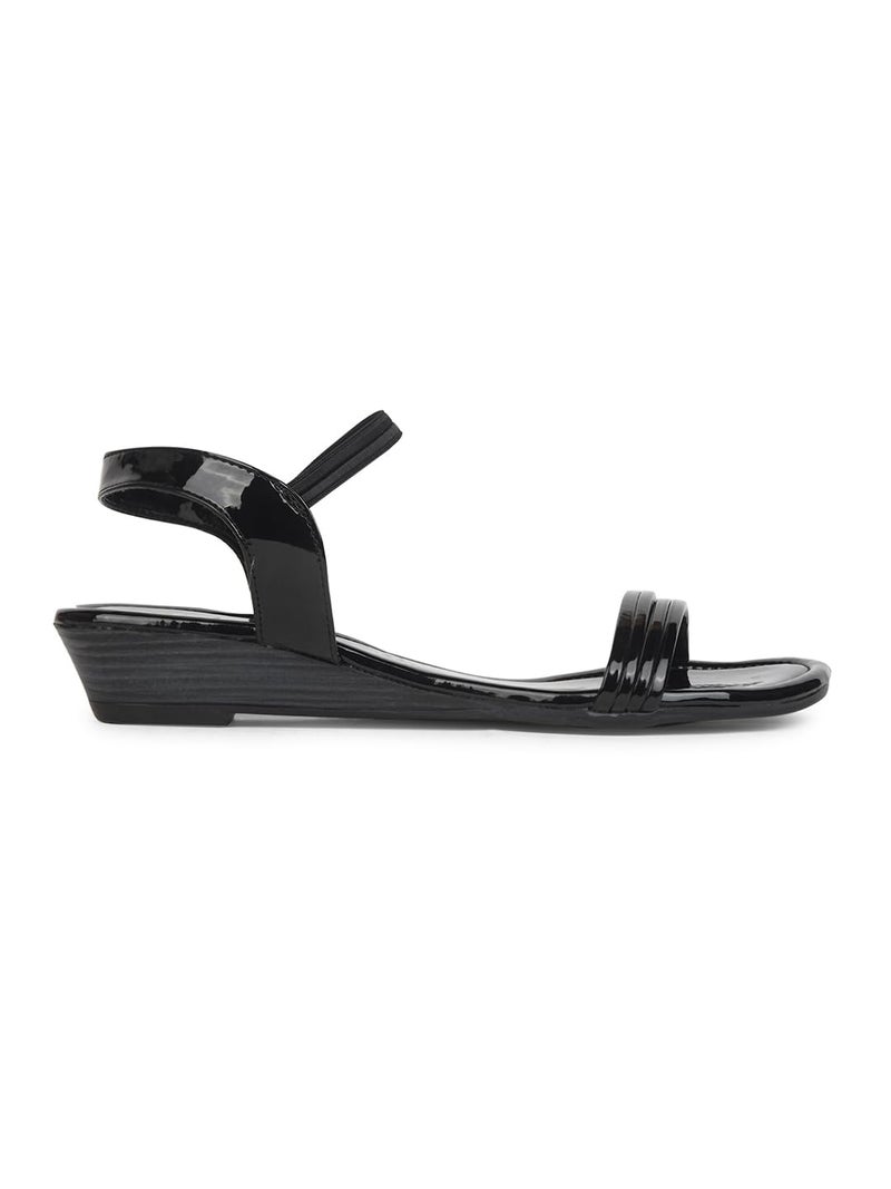 Bata Women's Slip-on Sandal - Black (4 UK) (5616219) - Image 2