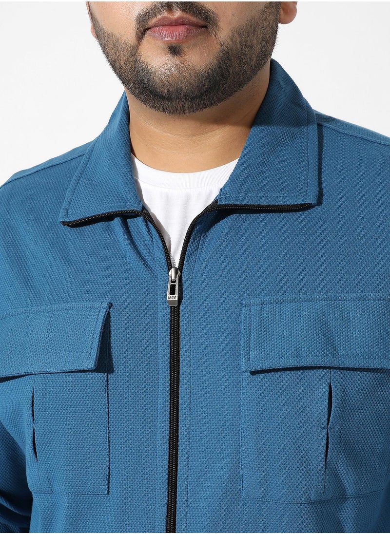 Instafab Plus - Zip-Front Co-Ord Set With Flap Pocket - Image 1
