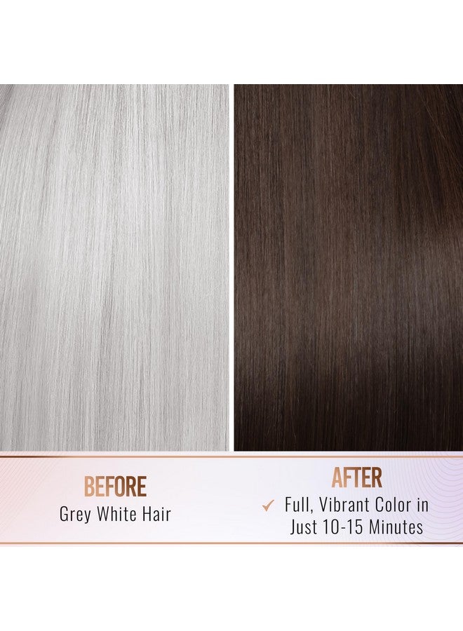 Herbishh Travel Pack Hair Dye Color Shampoo in Sachet + 1pc Argan Hair Mask Sachet (Dark brown, 2 sachets) - Image 5