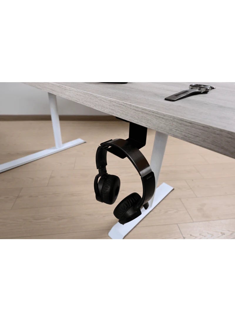مجموعة حامل سماعة رأس عالمي مثبت على الحائط - حامل سماعة رأس مع شريط لاصق قوي - خطاف سماعة رأس موفر للمساحة لسماعات الألعاب وسماعات الرأس المكتبية ومعدات الصوت - Image 3