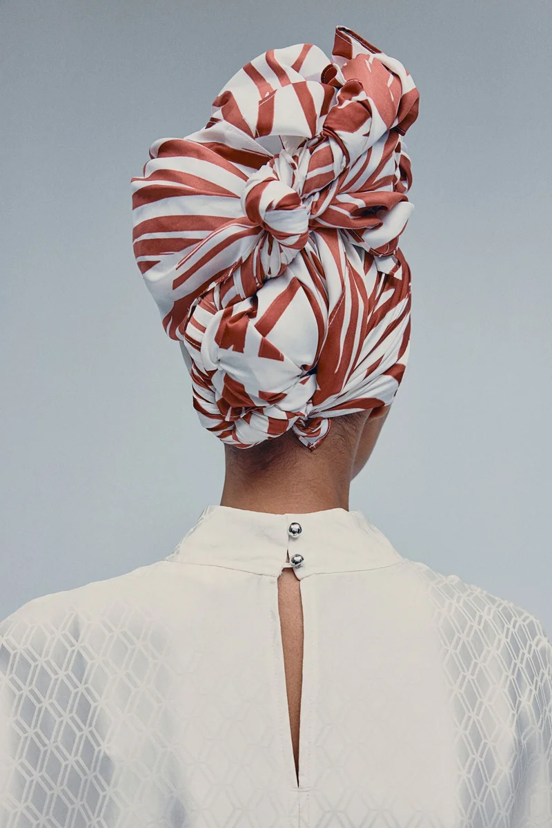 H&M Jacquard-weave kaftan dress