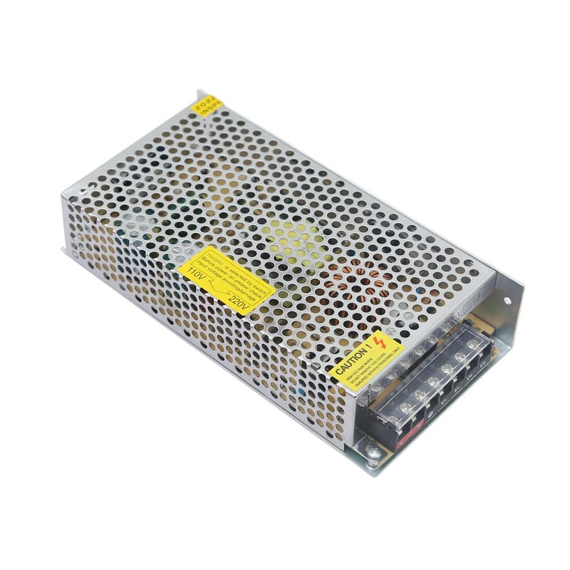 محول LED من دون ماركو - عادي، محول LED، حماية IP20، ضمان لمدة 2 سنة، من AC 220/230V إلى DC، مزود طاقة بجهد ثابت لأضواء شريط LED والمصابيح LED (24V - 150W)