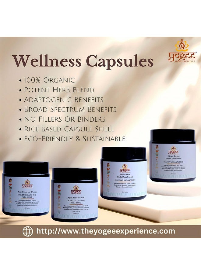 يوجي مكمل عشبي لبشرة صحية | أملا، كركم، بابونج، مورينجا، باكوتشي، فلفل أسود | للرجال والنساء | 60 كبسولة - Image 3